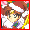 Sailor Moon Christmas icon featuring Sailor Jupiter.
