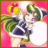 Sailor Moon Christmas icon featuring Sailor Pluto.