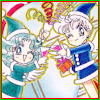 Sailor Moon Christmas icon featuring Sailor Neptune and Uranus.