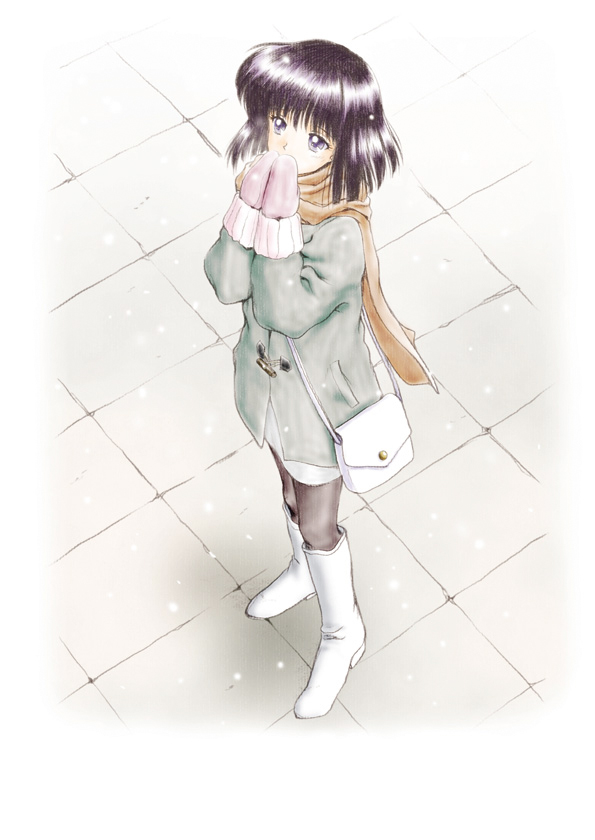 Sailor Moon Christmas image featuring fan art of Hotaru Tomoe.