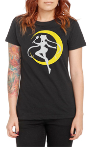 new sailor moon t-shirt from hot topic featuring sailor moon silhouette from sailor moon r