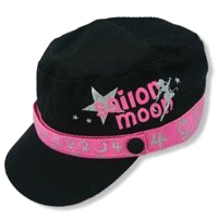 sailor moon pink and black icon cap