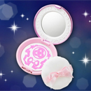 sailor moon miracle romance shining moon powder crystal star brooch compact