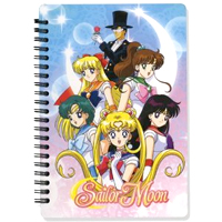 sailor moon and sailor scouts / guardians / senshi notebook