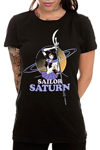 new sailor moon t-shirt featuring sailor saturn from hot topic