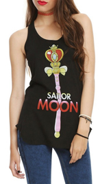 official sailor moon spiral moon heart rod tank top!