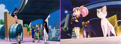 the archway from the sailor moon r movie and sailor stars anime