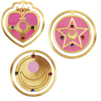 sailor moon brooch clip set