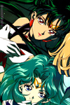 Sailor Pluto and Sailor Neptune: Sailor Moon Mobile Phone / Cellphone / iPhone Wallpaper