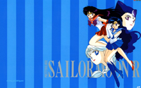 Sailor Moon Wallpaper: Sailor Mars, Mercury, Catseye & Birdseye