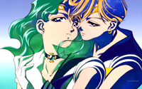 Sailor Moon Wallpaper: Sailor Uranus and Neptune